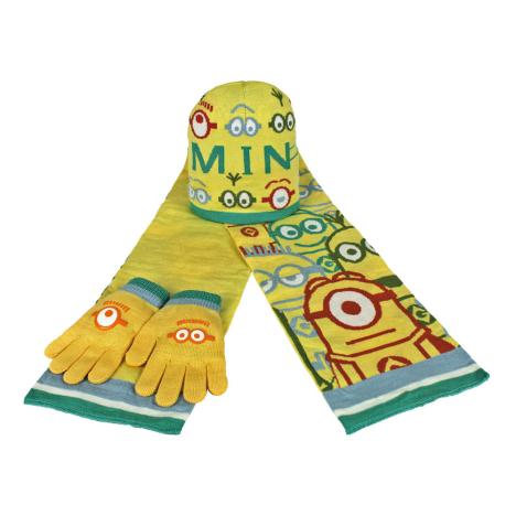 Minions One Size Kids Hat, Gloves and Scarf Set £13.99